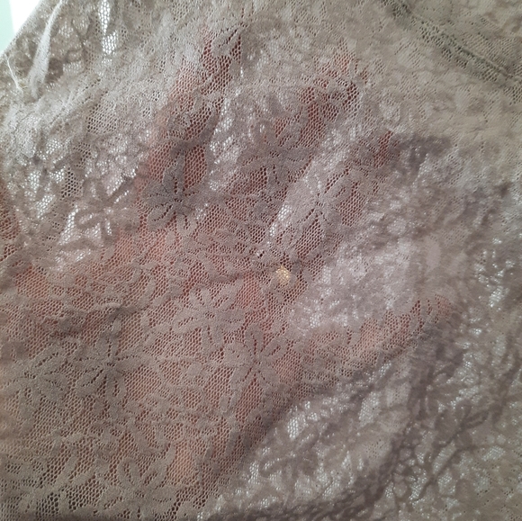 Elementz Size L Gray Lace Short Sleeve T-Shirt - Picture 6 of 7